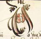 Wappen der Margarete von Savoyen (Cpg 152, fol. 206v)