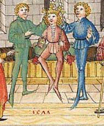 Datierung „1477“ in der Darstellung von Sauls Krönung (Cpg 17, fol. 14r)