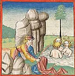 Friedrich erlöst Angelburg (Cpg 345, fol. 287r)