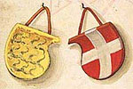 Cpg 76 fol. 1v (Wappen von Württemberg und Savoyen).