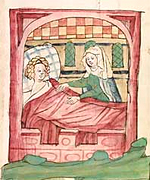 Die reumütige Ehefrau (Cpg 149, fol. 46r)