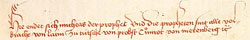 Exlibris mit dem Namen Konrads von Nürnberg (Cpg 22, fol. 327r)