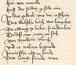 Der Autor nennt seinen Namen und seine Quelle (Cpg 371, fol. 175r)