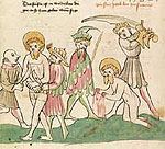 Das Martyrium des Jakobus intercissus (Cpg 144, fol. 211v)