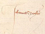 Schreiberexplicit des Johannes Ziegler (Cpg 144, fol. 412vb)