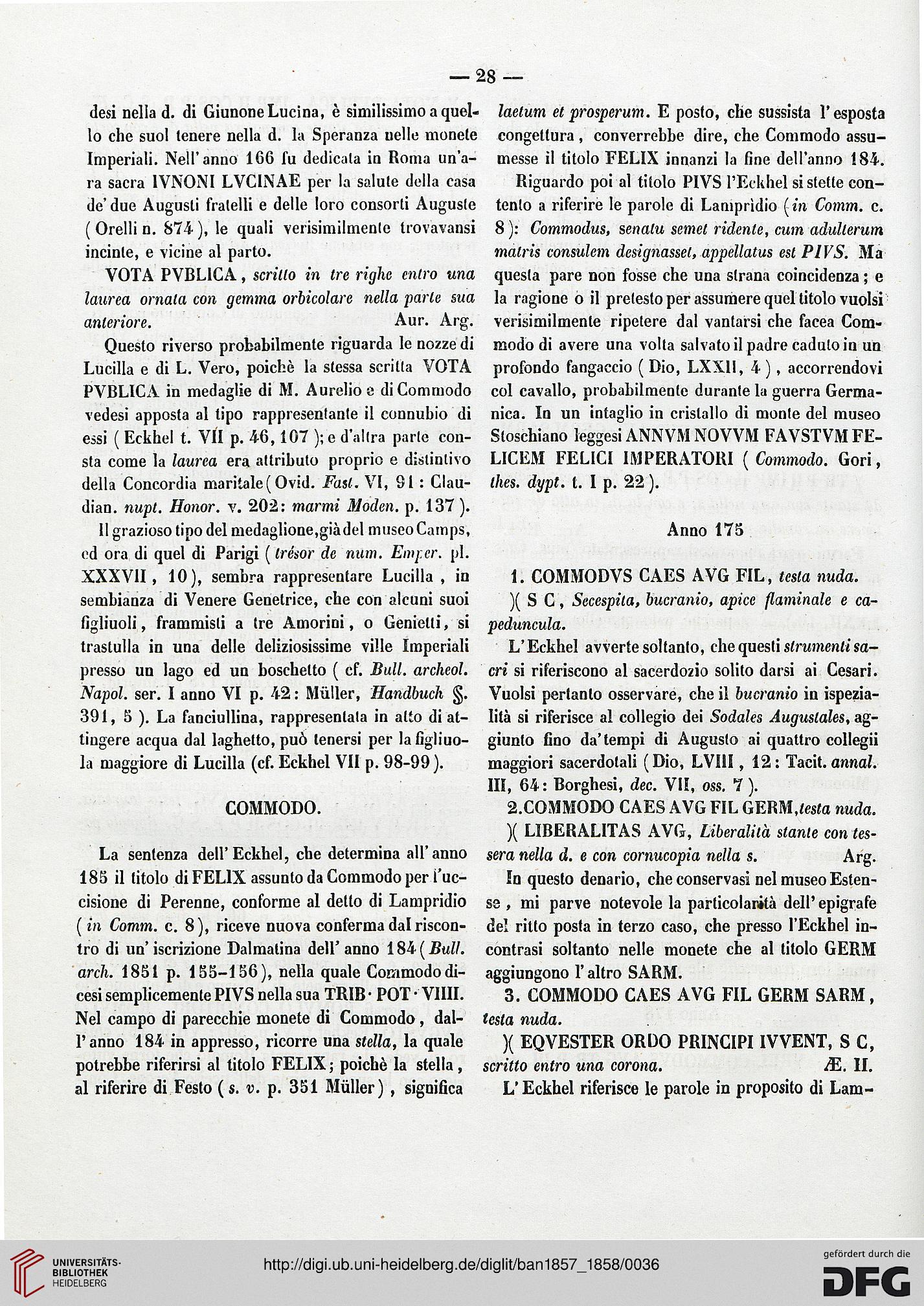 Bullettino Archeologico Napoletano N S 6 1857 1858