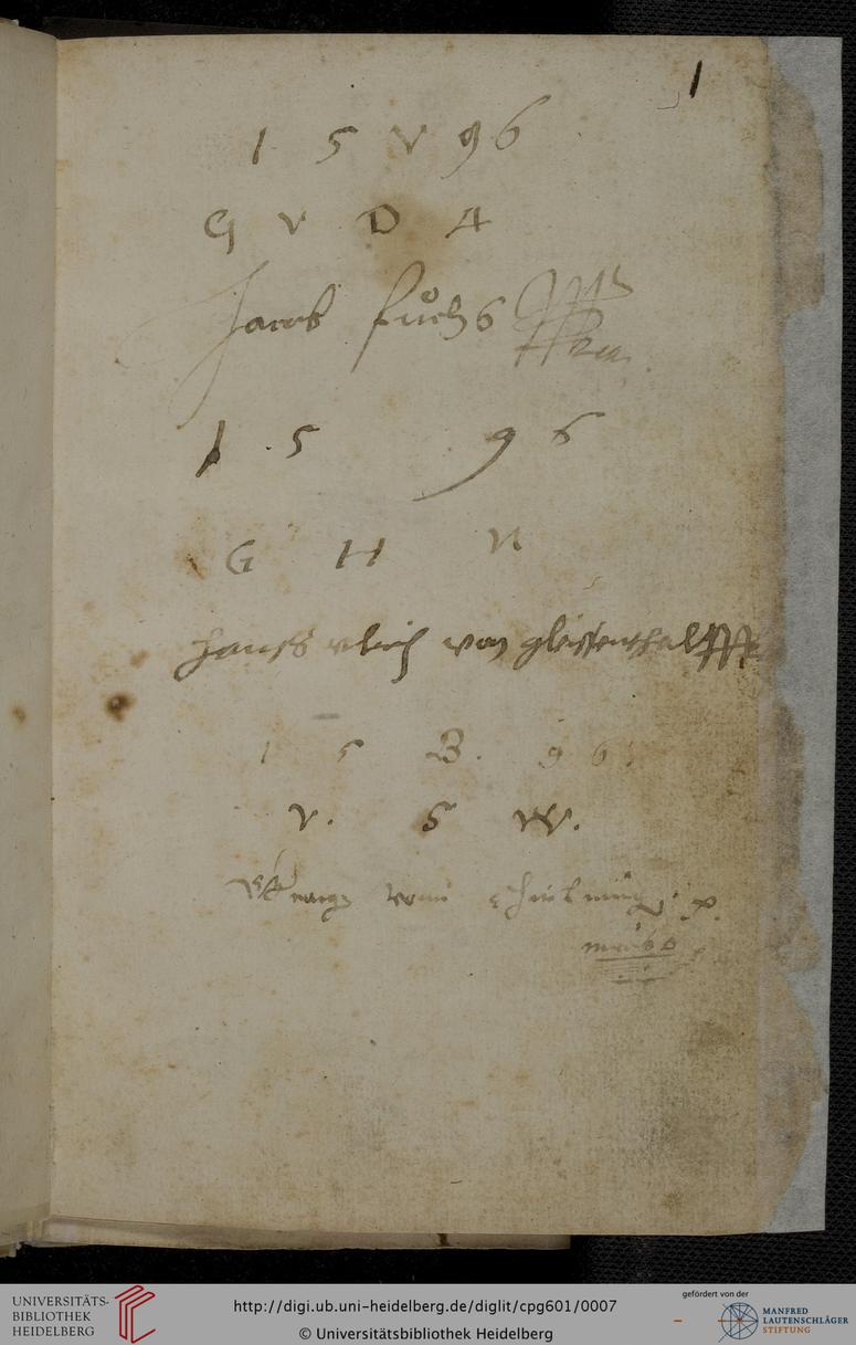 Heidelberg, Universitätsbibliothek Heidelberg, Cod. Pal