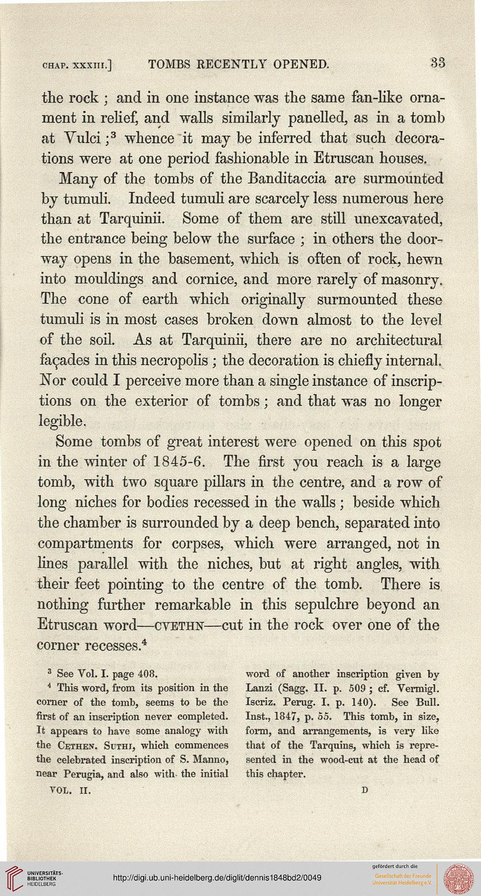 Dennis George The Cities And Cemeteries Of Etruria In Two