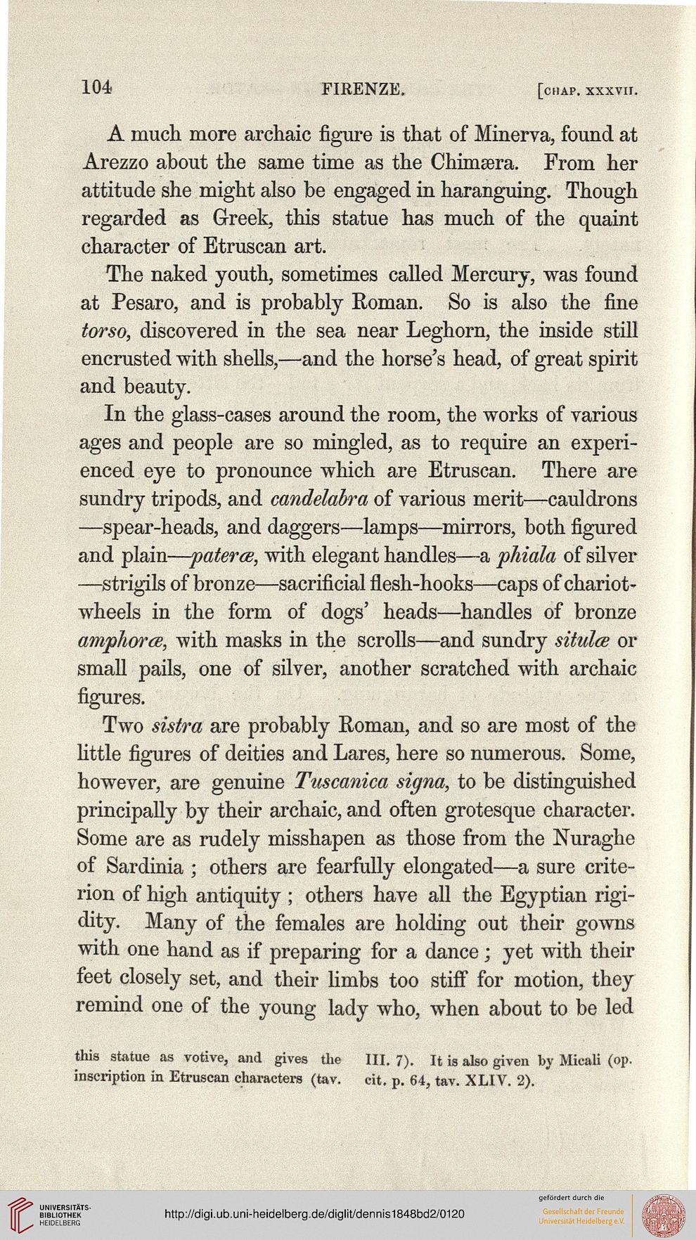 Dennis George The Cities And Cemeteries Of Etruria In Two