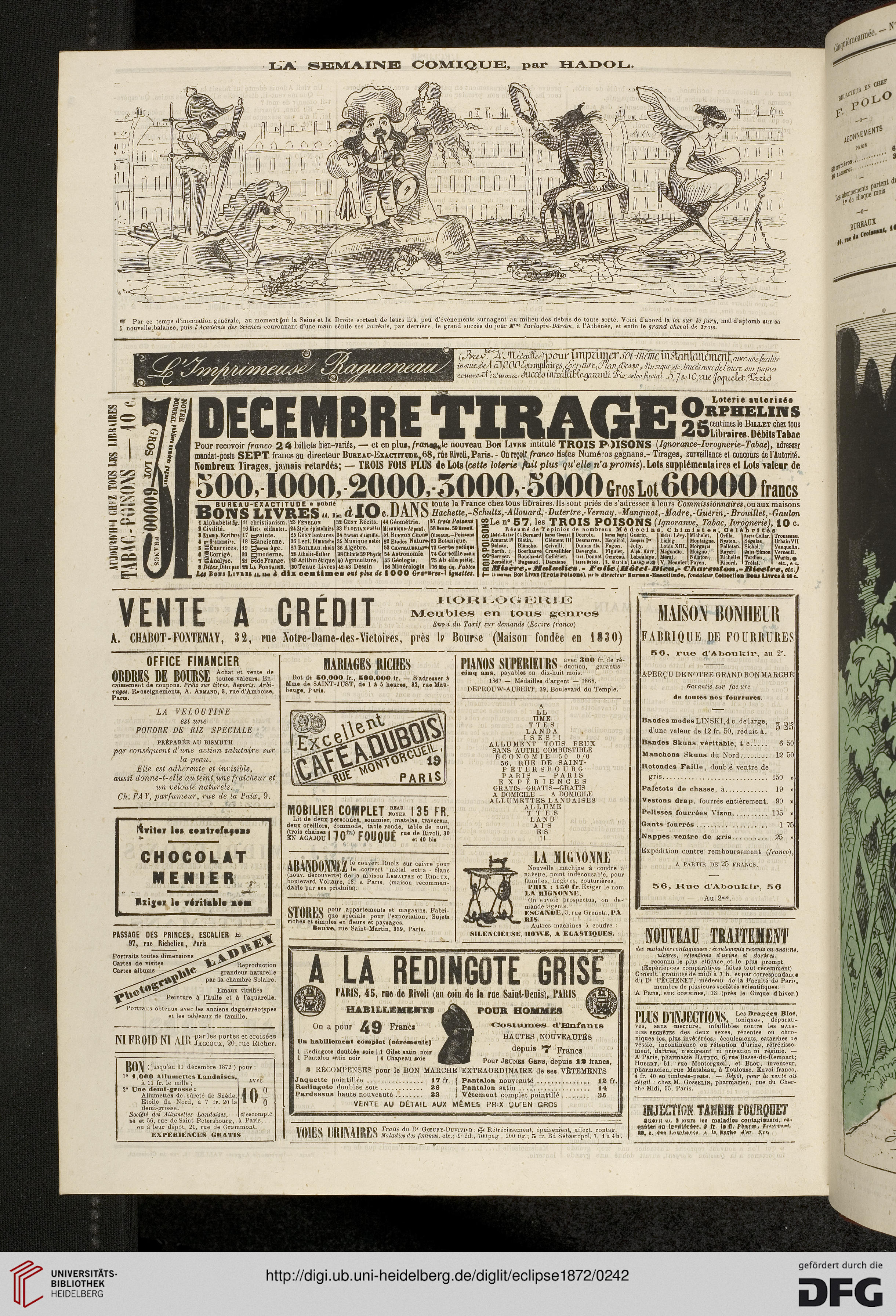 l eclipse journal hebdomadaire politique satirique et illustre 5 1872