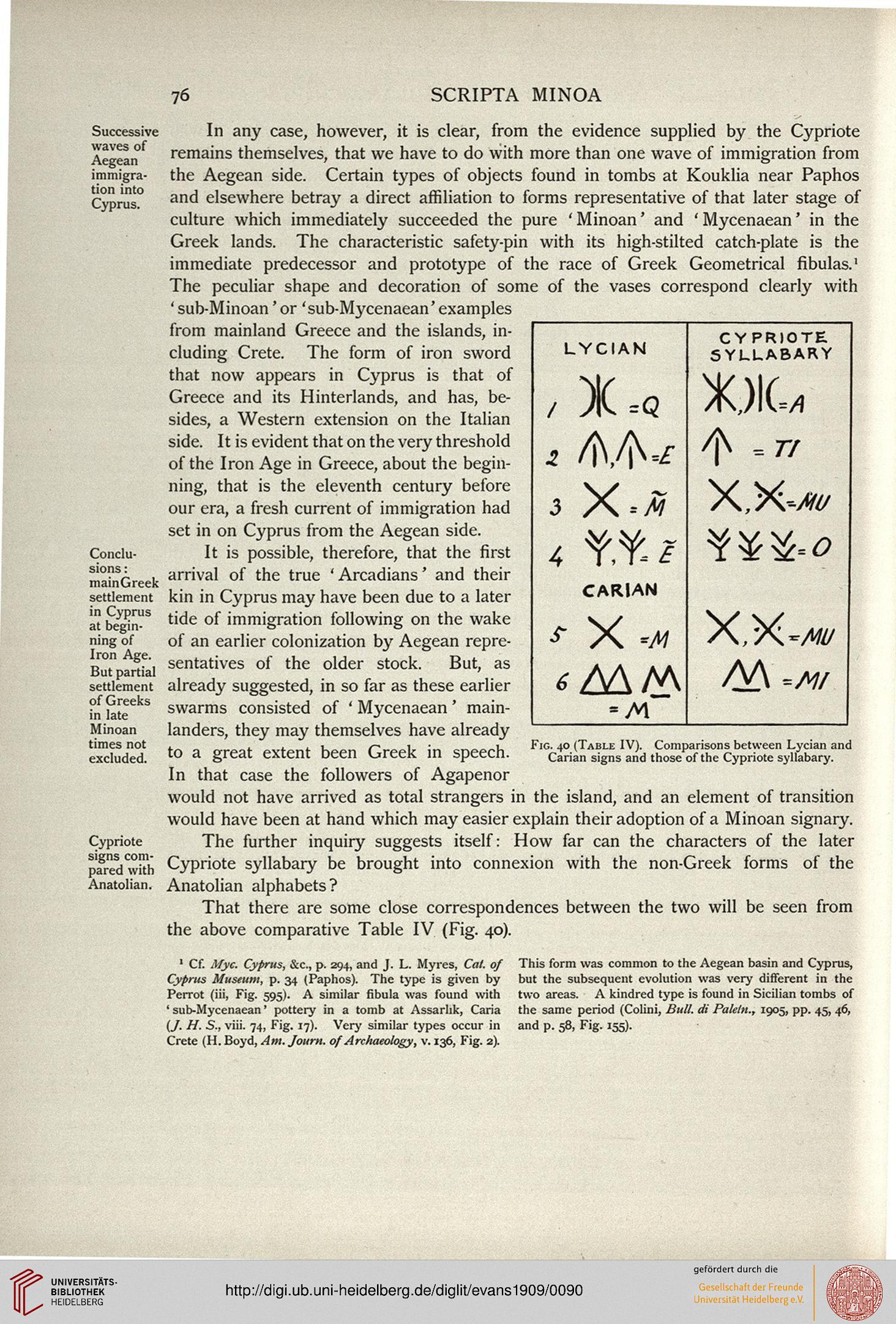 Evans Arthur J Scripta Minoa The Written Documents Of Minoan Crete With Special Reference To The Archives Of Knossos Band 1 The Hieroglyphic And Primitive Linear Classes Oxford 1909