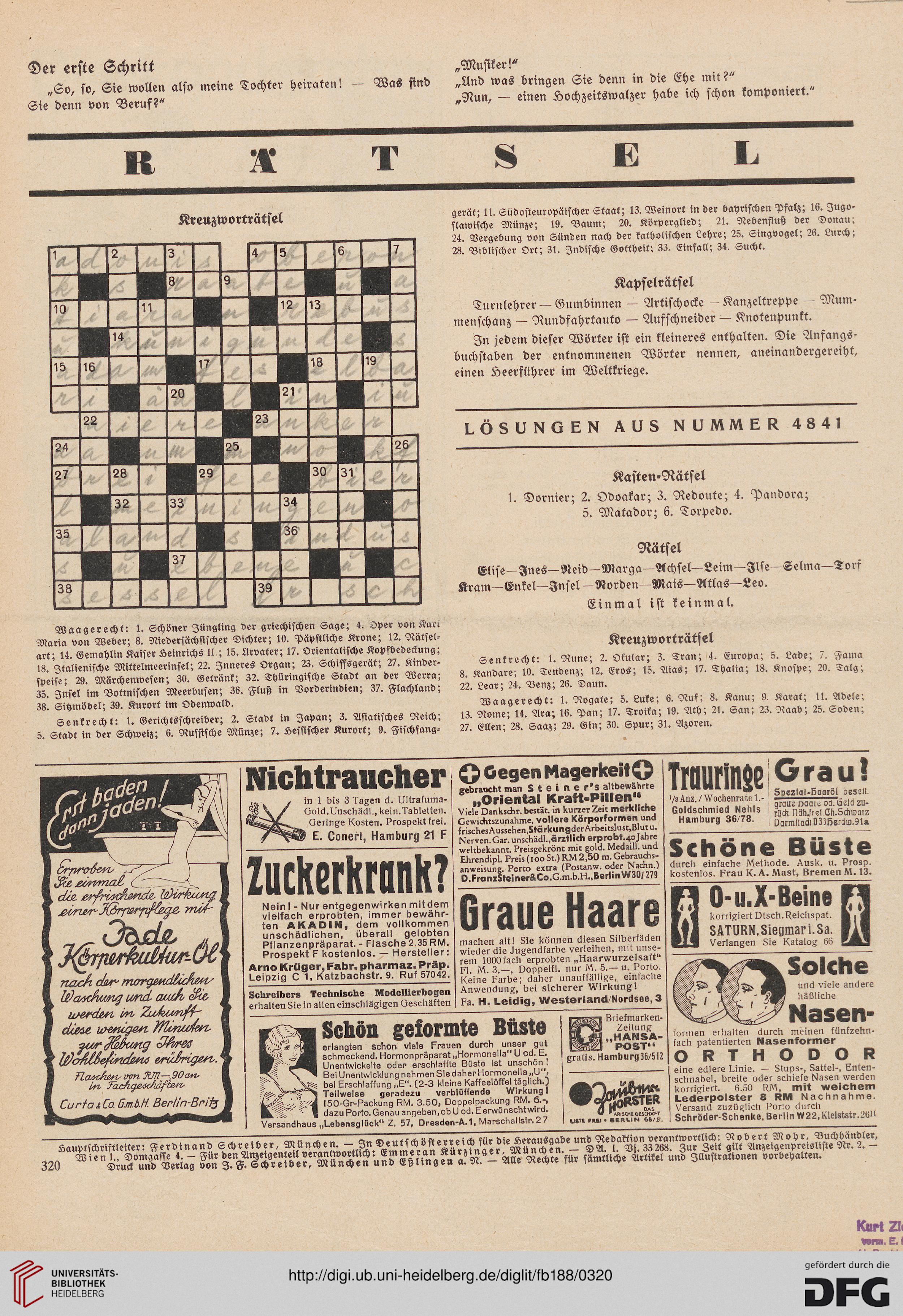 Fliegende Blätter (4.4 (Nr. 4-4) = 4. Jahrg.) Fliegende Blätter (4.4 (Nr. 4-4) = 4. Jahrg.)