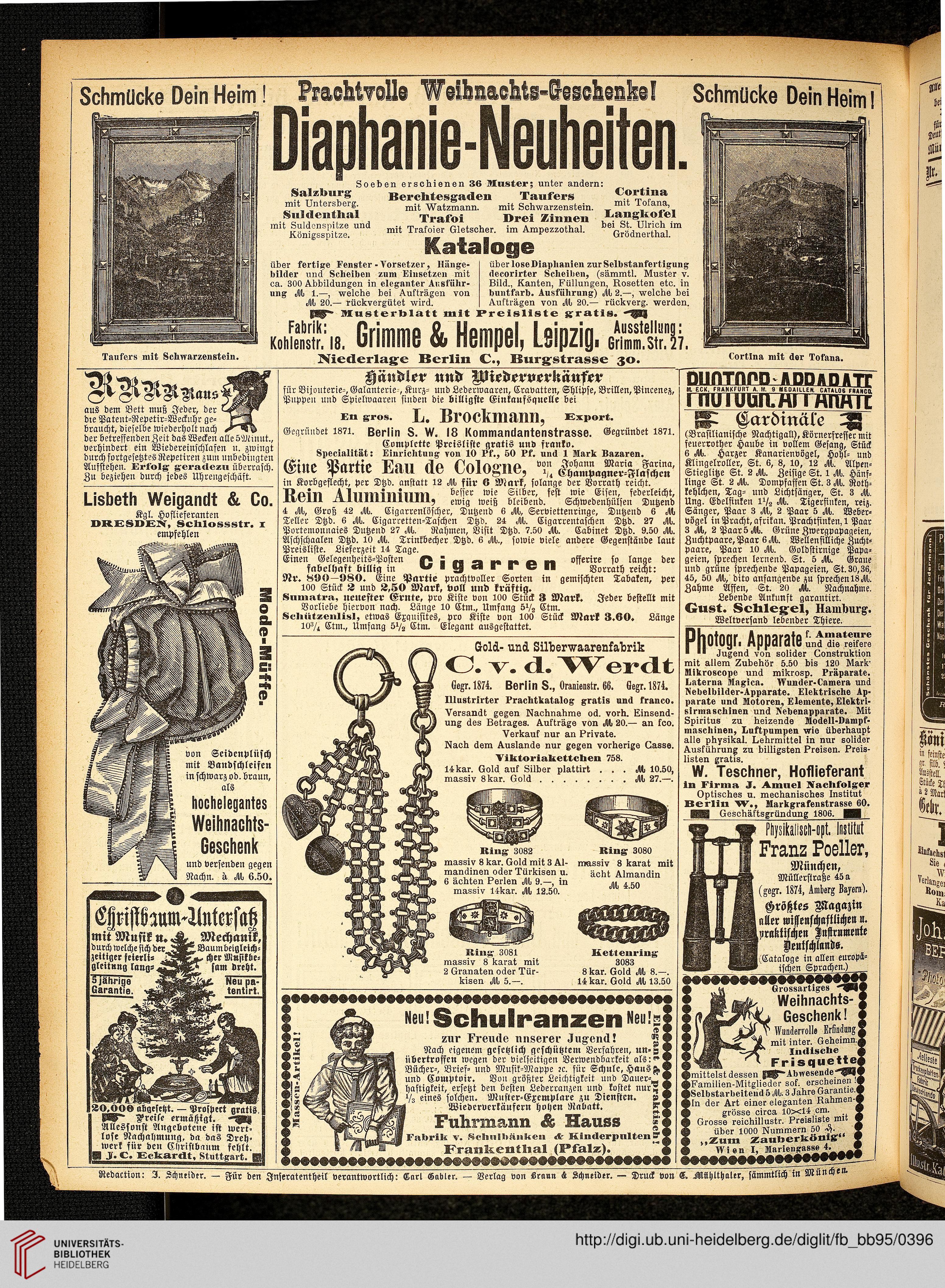 Beiblatt der Fliegenden Blätter (95.1891 (Nr. 2397 2422)) Beiblatt der Fliegenden Blätter (95.1891 (Nr. 2397 2422))