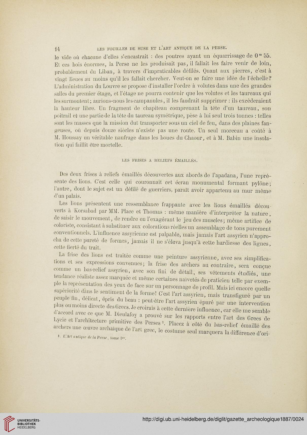 Gazette Archeologique Revue Des Musees Nationaux 12 1887