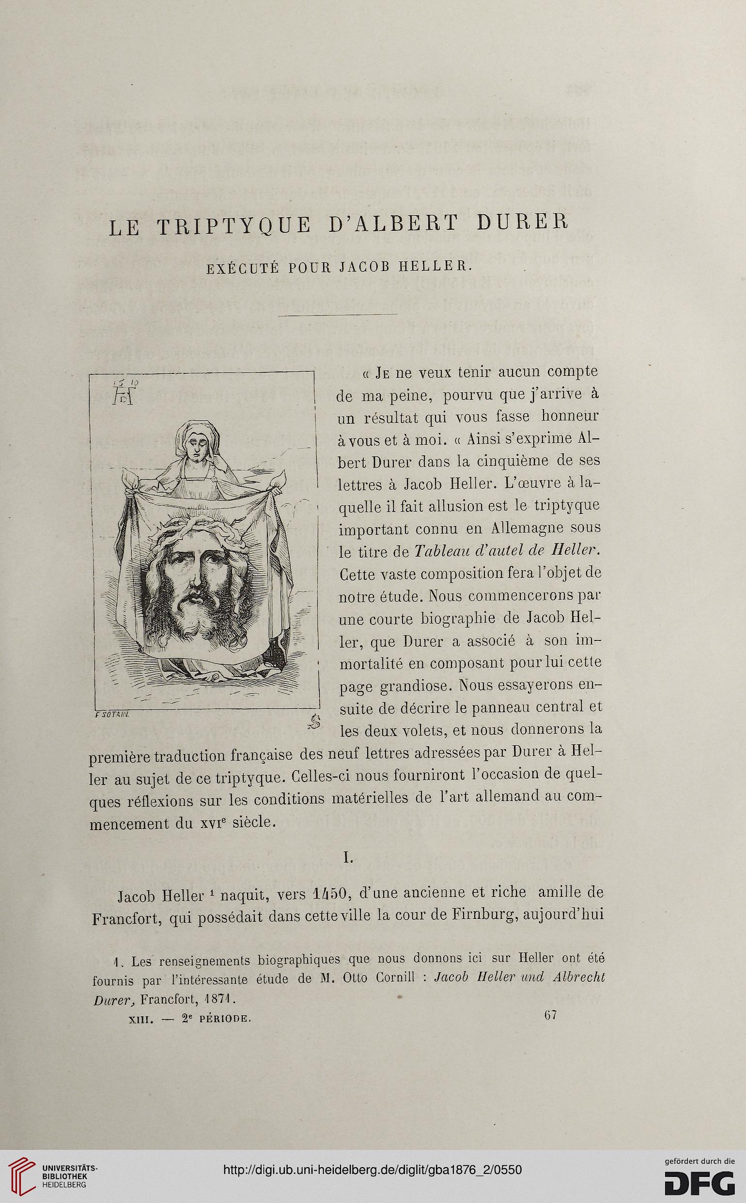 Gazette des beaux-arts: la doyenne des revues d'art (2.Pér. 13.1876)