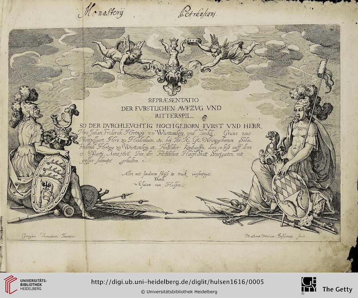 Hulsen, Esaias; Merian, Matthaeus; Donauer, Georg; Johann Friedrich