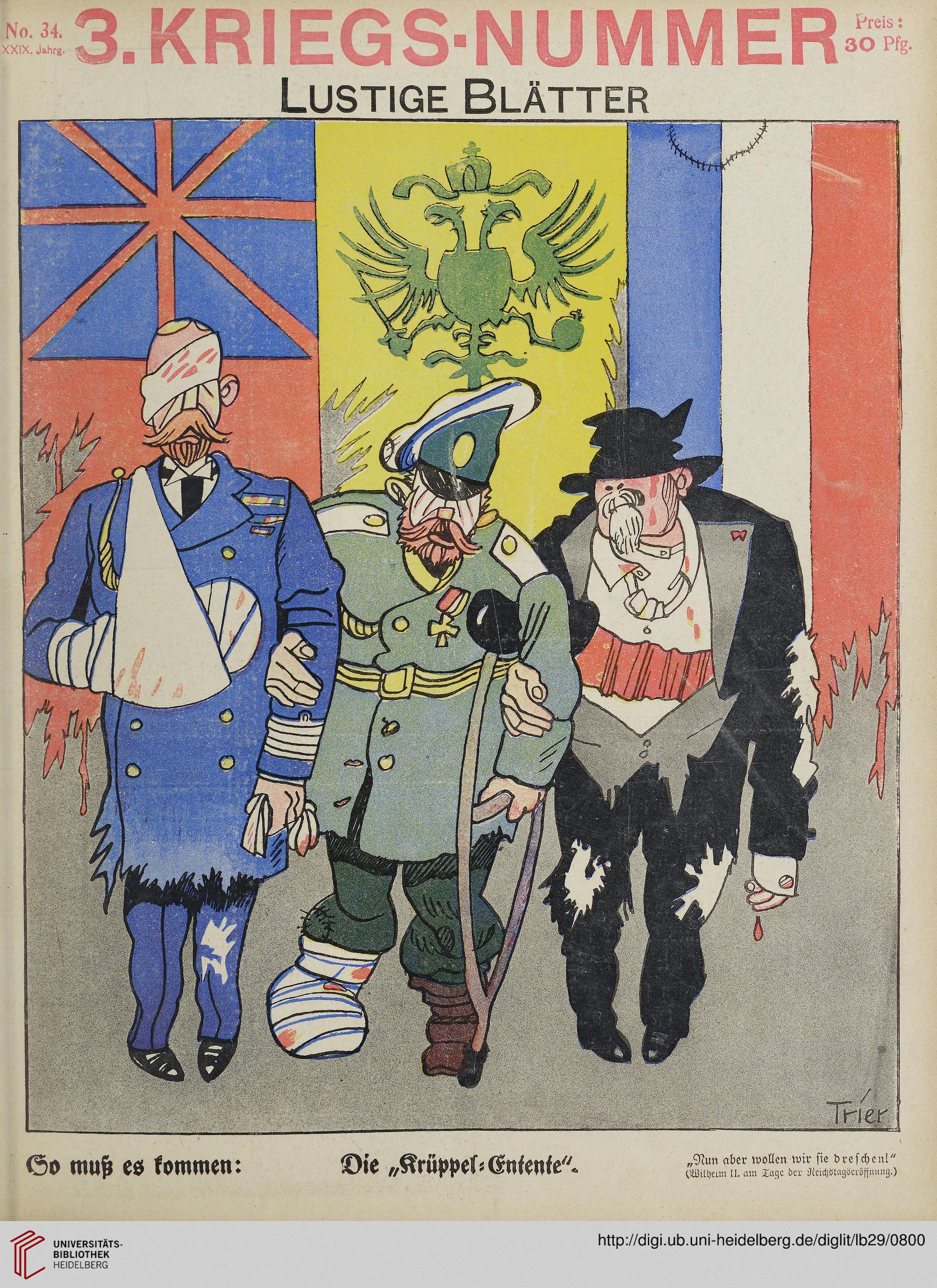 Lustige Blätter: schönstes buntes Witzblatt Deutschlands (29.1914)