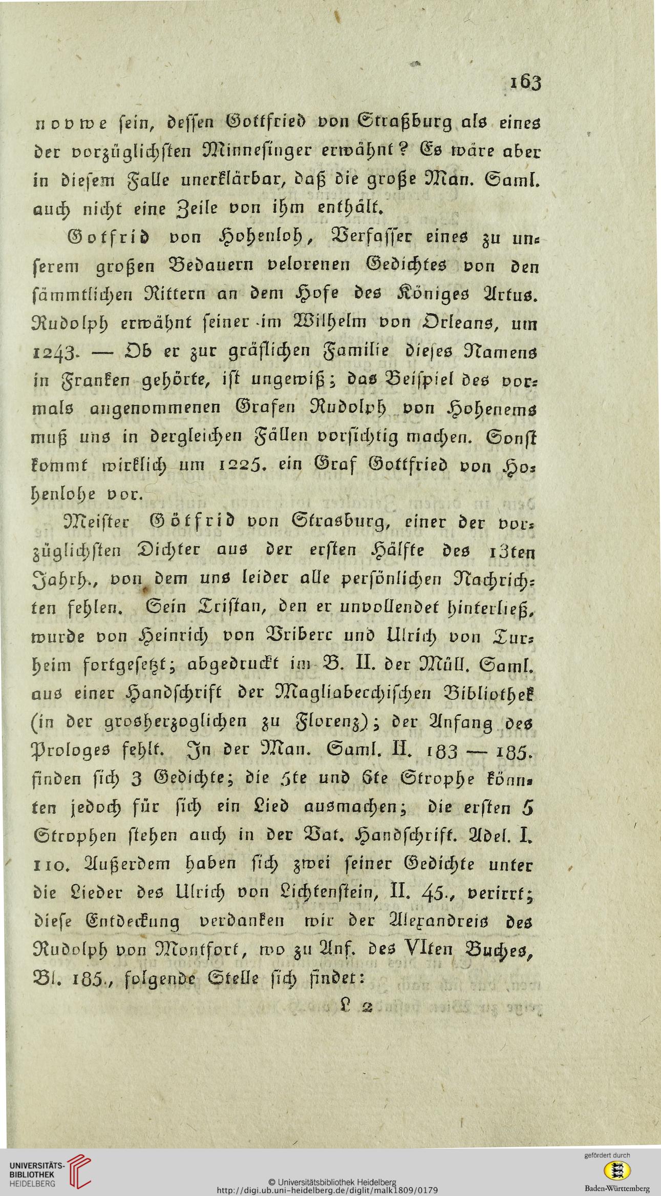 Hagen friedrich heinrich von der hrsg museum f r altdeutsche