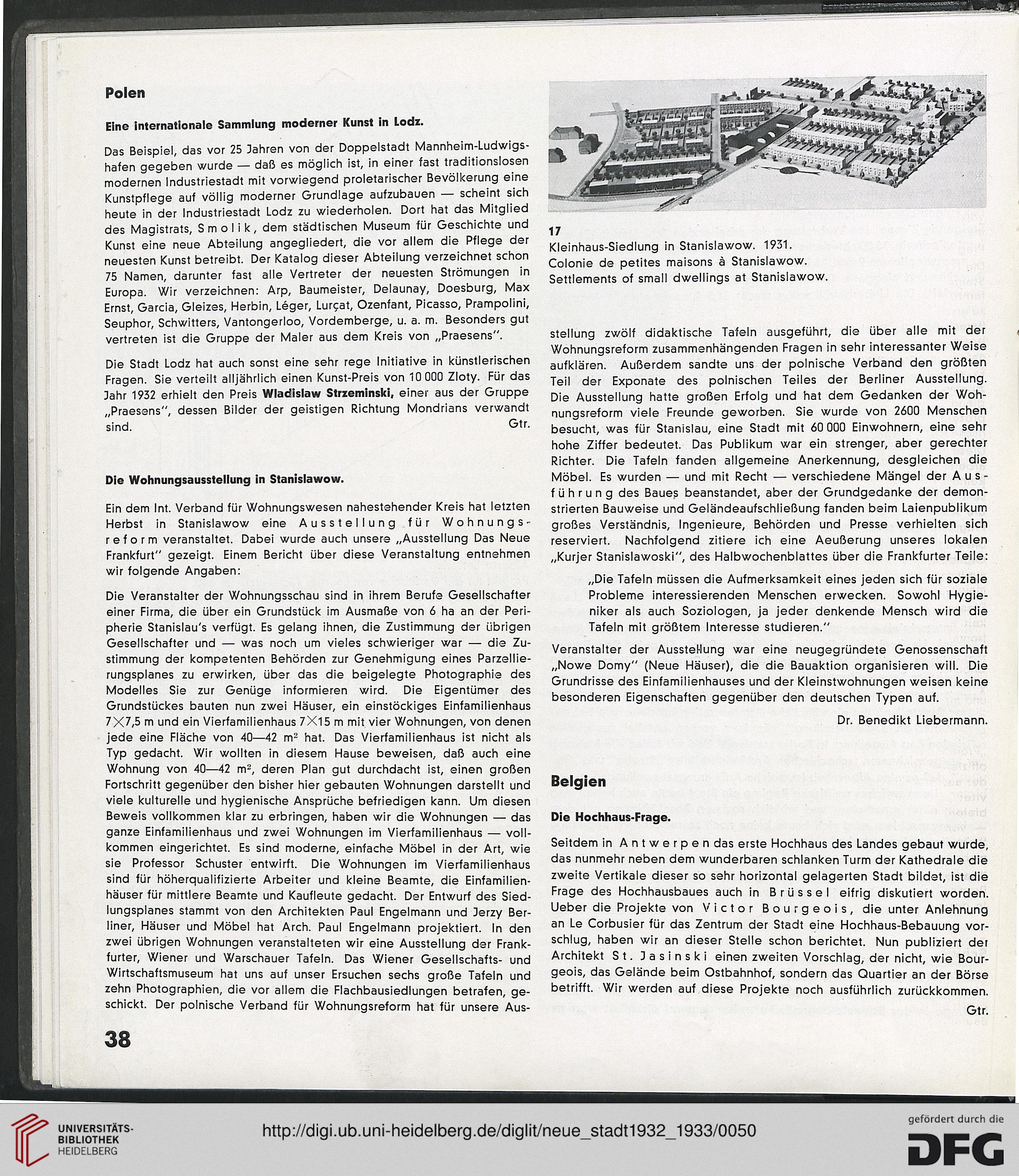 Die Neue Stadt Internationale Monatsschrift Fur Architektonische Planung Und Stadtische Kultur 6 1932 1933
