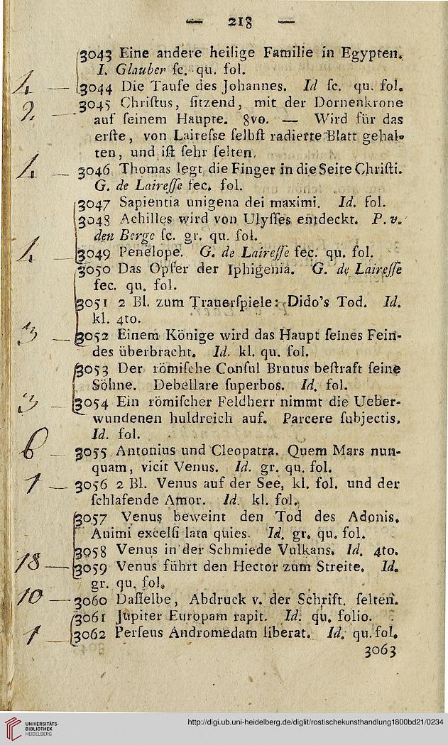 Weigel, Johann August Gottlob; Rostische Kunsthandlung [Hrsg