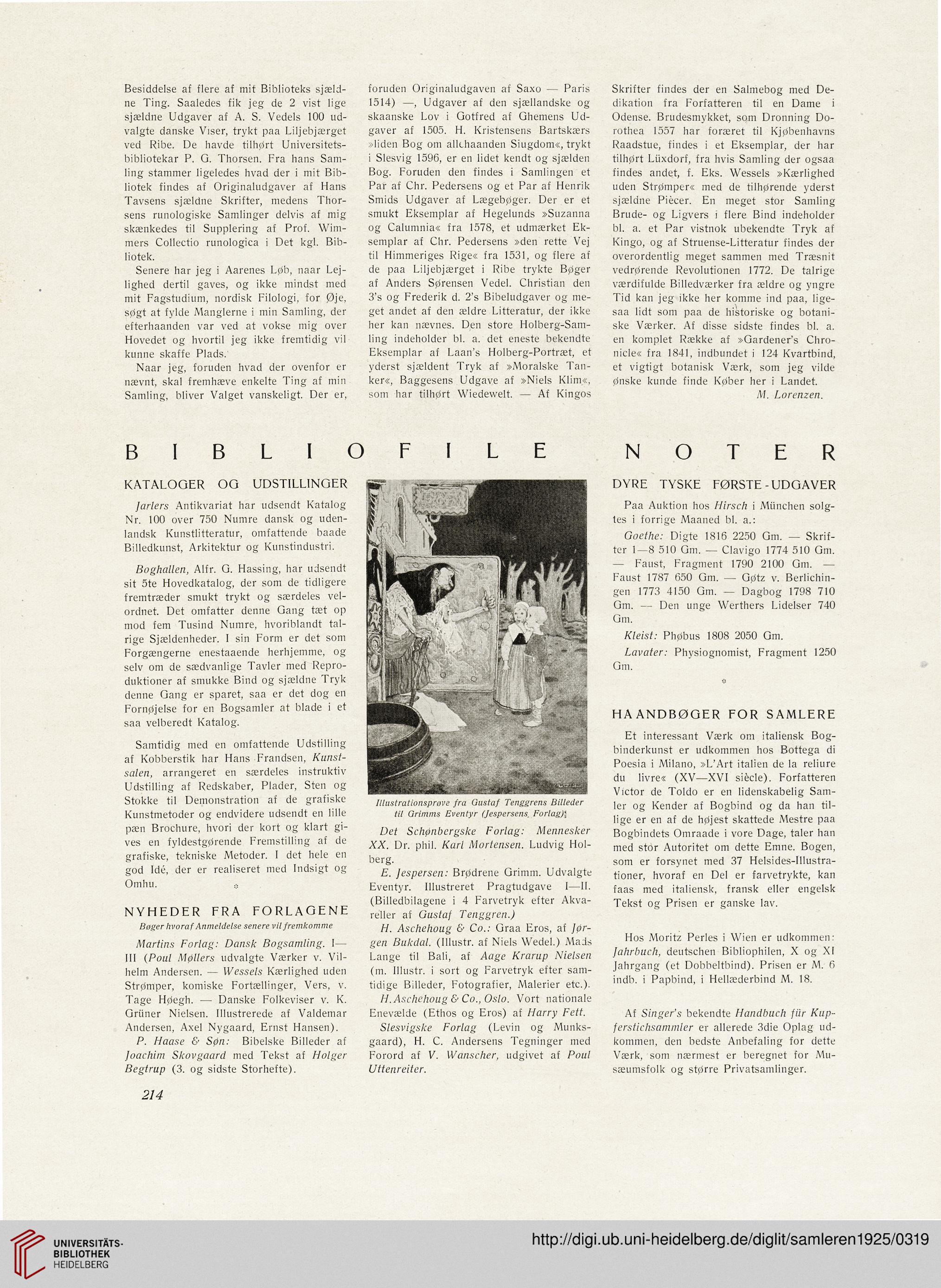 Eksisterer Barmhjertige foran Samleren: kunsttidsskrift (2.1925)
