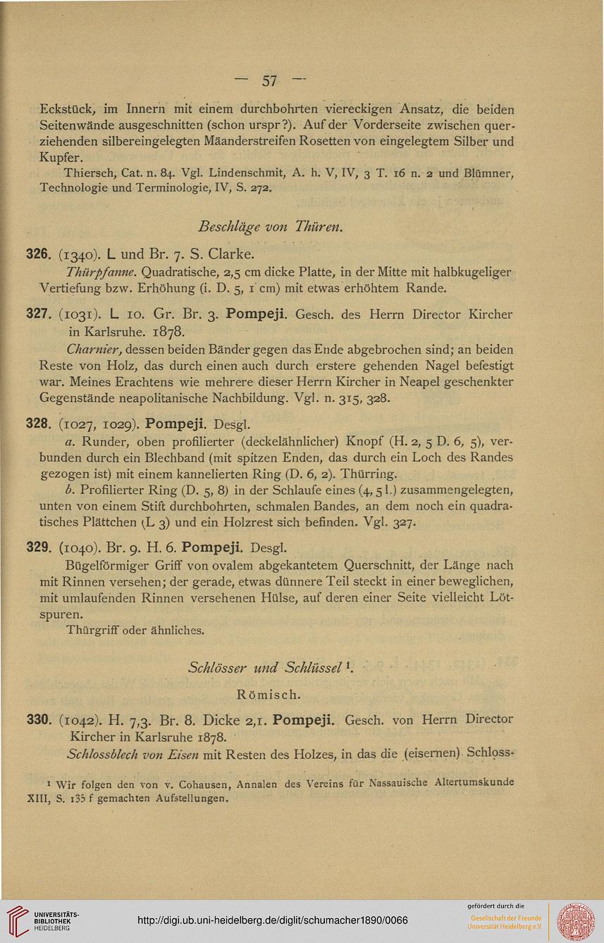 Schumacher Karl Beschreibung Der Sammlung Antiker Bronzen Grossherzogliche Vereinigte Sammlungen Zu Karlsruhe Karlsruhe 1890