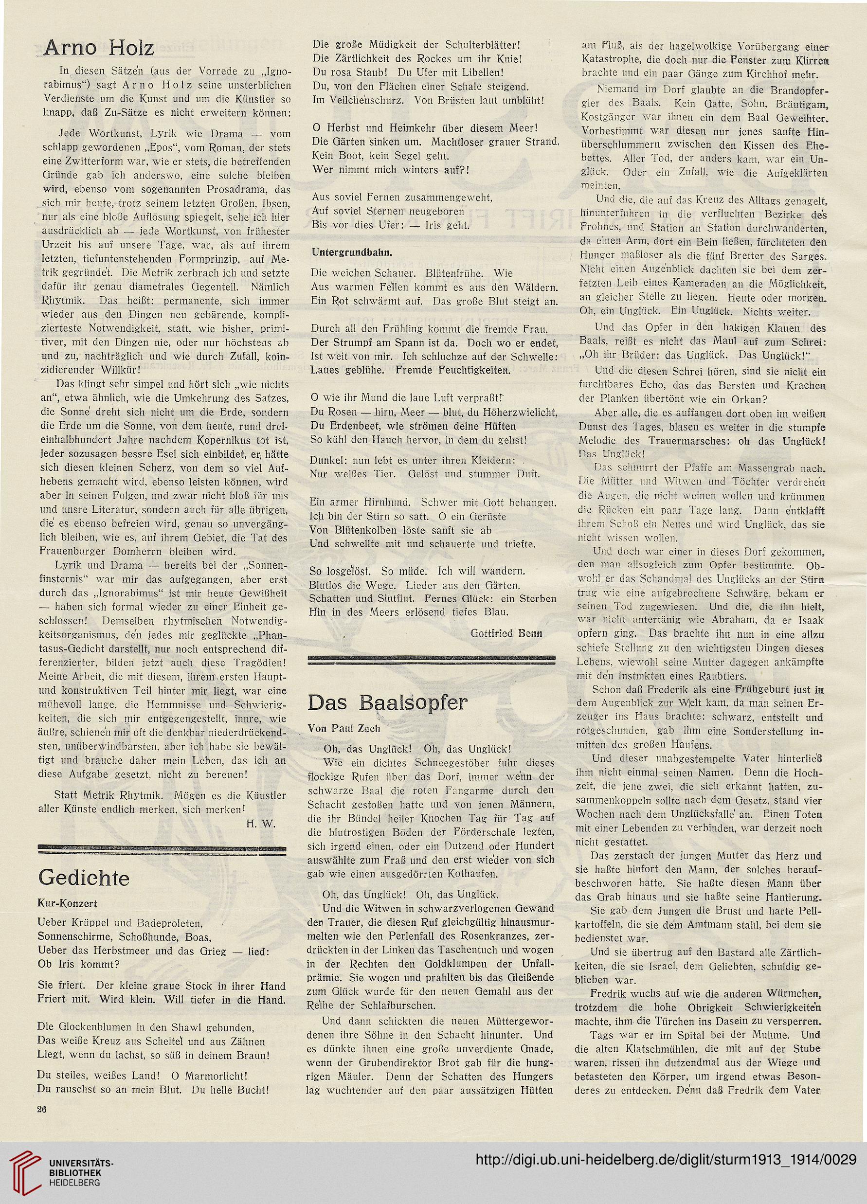 Der Sturm: Monatsschrift für Kultur und die Künste (4.1913-1914)