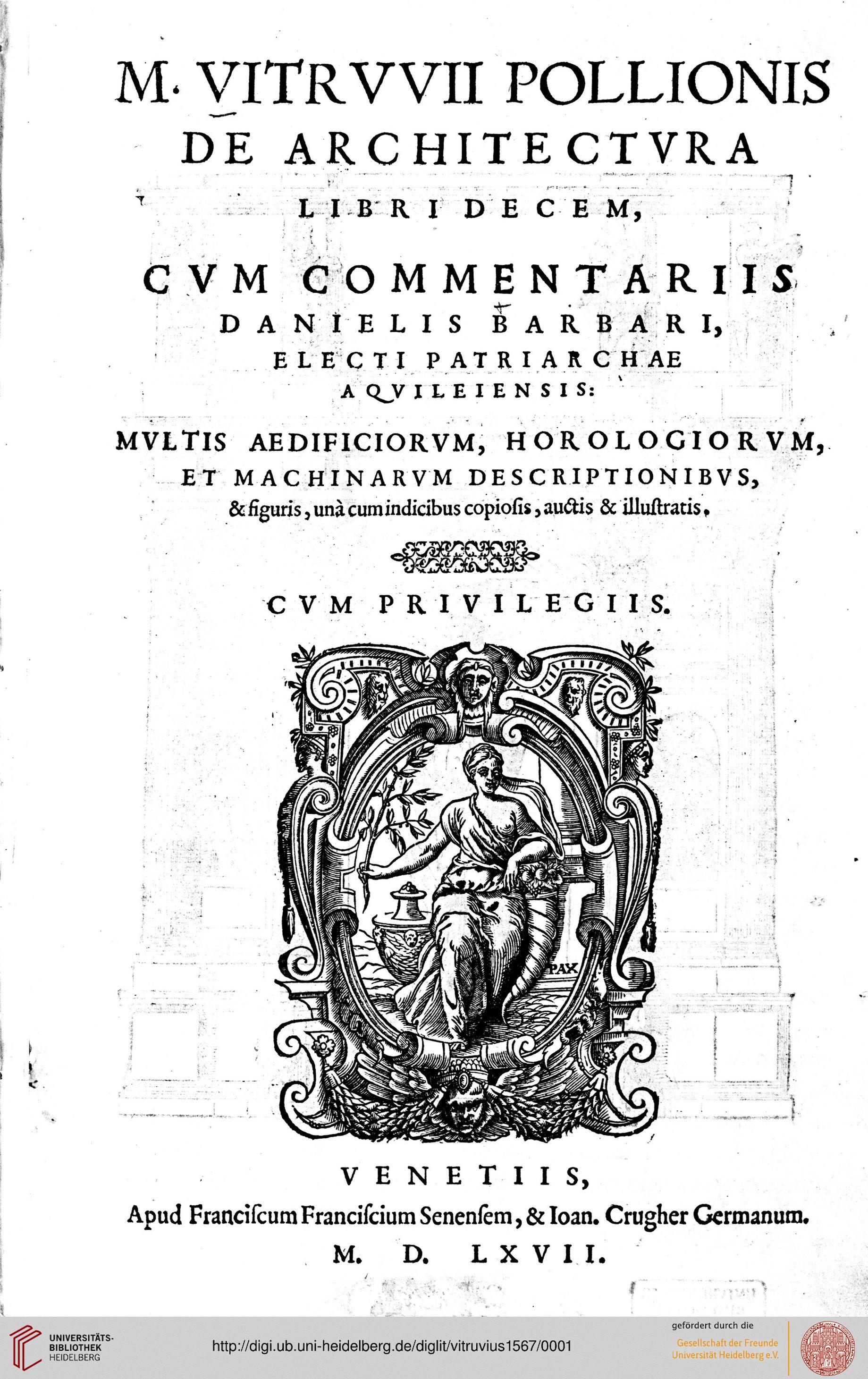 Vitruvius M Vitrvvii Pollionis De Architectvra Libri Decem - 