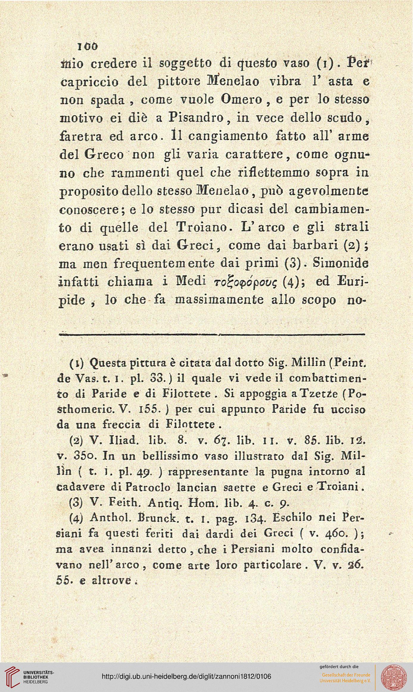 Zannoni Giovanni Batista Illustrazione Di Due Urne Etrusche E Di Alcuni Vasi Hamiltoniani Florenz 1812